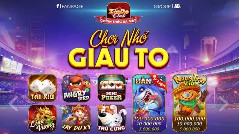 Zindo – Cổng Game Nổ Hũ Uy Tín Với Tỷ Lệ Thắng Cao